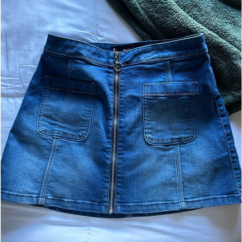 Denim mini skirt